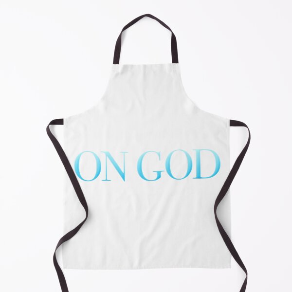 Item preview, On God in Cool Blue Minimal Modern Serif Typography designed and sold by Memes N Lore .
