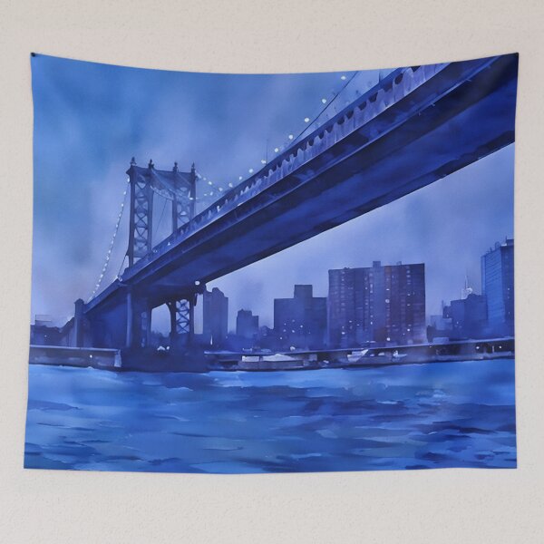 Item preview, Manhattan Bridge Morning designed and sold by RCWatercolours.