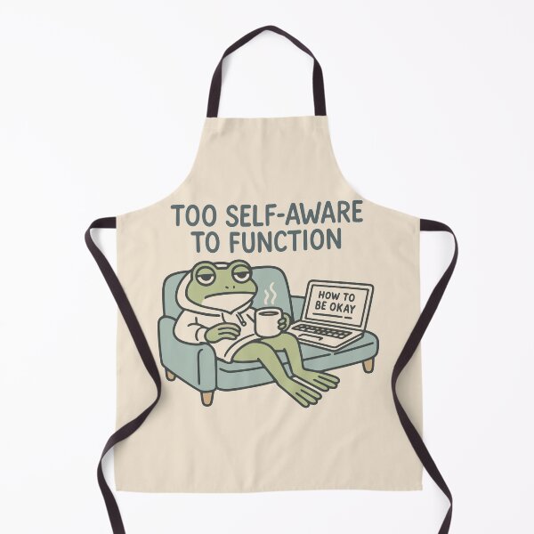 Item preview, Funny Overthinker Frog Quote designed and sold by OpalEllery.