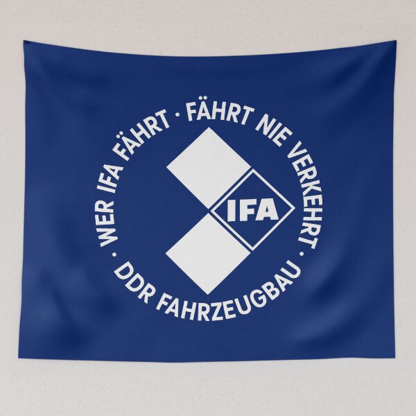 Item preview, Whoever drives an IFA never drives wrong - DDR Fahrzeugbau (white) designed and sold by VEB Ostladen.