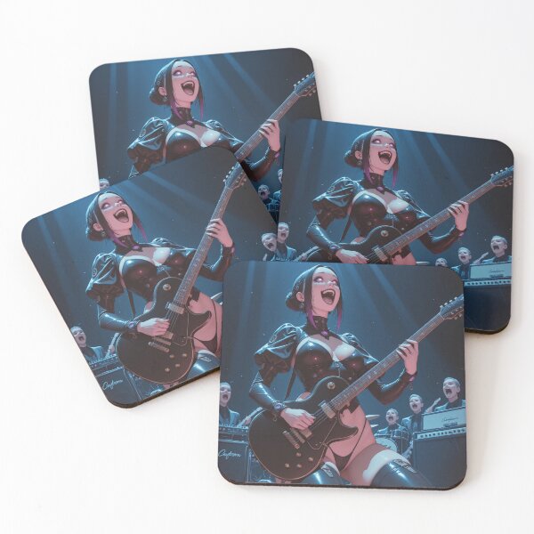 Item preview, Chica cybergoth con guitarra designed and sold by Planet Utoppia.