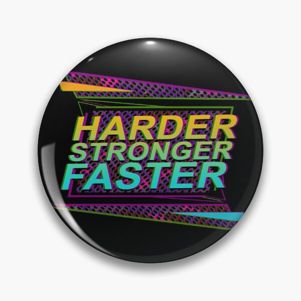 Item preview, harder, stronger, faster motivational quotes sports graphic design designed and sold by hayrpictures.