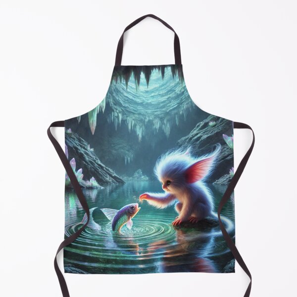 Item preview, Cave Imp Feeding a Fish designed and sold by The Stoneshaws.