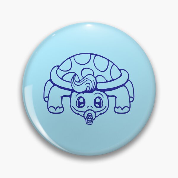 Item preview, Cute Little Turtle Baby Child Pacifer Happy Smile designed and sold by shirt-o-mat.