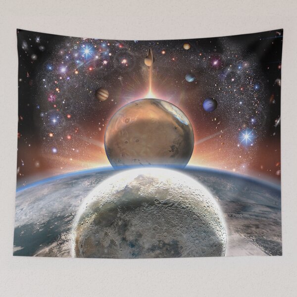 Item preview, Moon, Earth, Mars, Galaxy and JWST first image! designed and sold by Pablo Carlos Budassi.