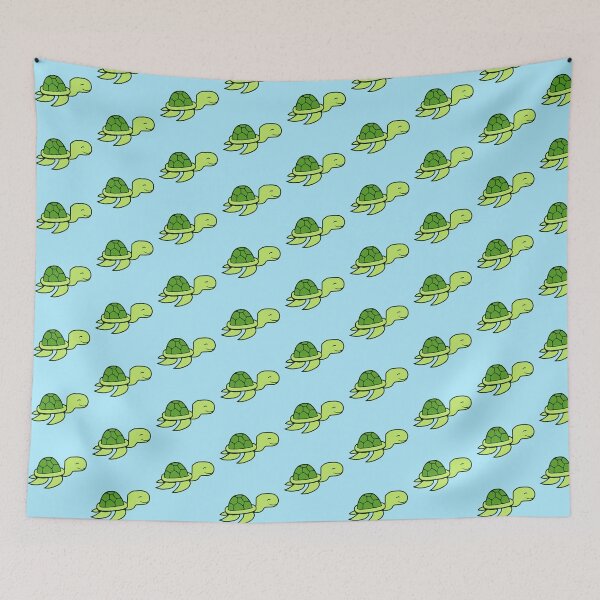 Item preview, Cute Little Water Turtle Child Happy Smile Swimming designed and sold by shirt-o-mat.