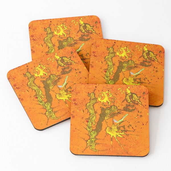 Item preview, Abstract BF Stain Art 2C RZ Orange 5/25 designed and sold by Unlimited Imagination .