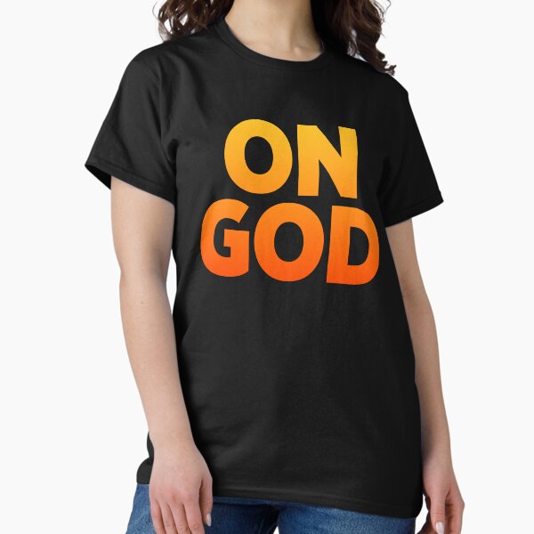 Item preview, On God in Hot Orange designed and sold by luv-fi.