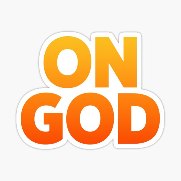 Item preview, On God in Hot Orange designed and sold by luv-fi.
