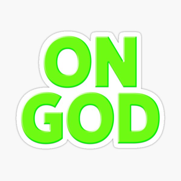 Item preview, On God in Neon Green designed and sold by luv-fi.