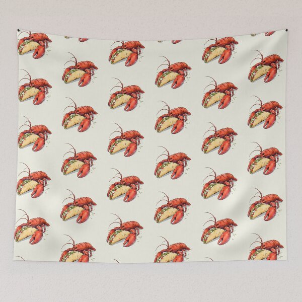 Item preview, Lobster Eating A Taco Vintage Crawfish Fisherman Aesthetic  designed and sold by SunfullyYours.