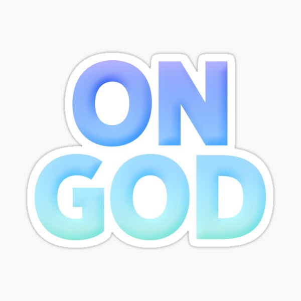 Item preview, On God in Pastel Blue Gradient designed and sold by luv-fi.