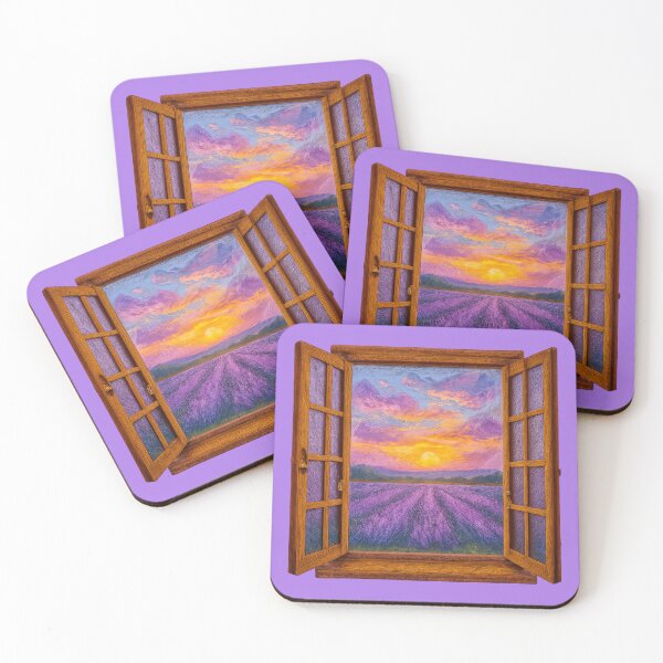 Item preview, Window to a Lavender Field at Sunset designed and sold by IraBum.