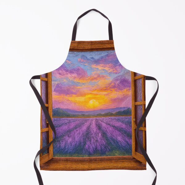 Item preview, Window to a Lavender Field at Sunset designed and sold by IraBum.