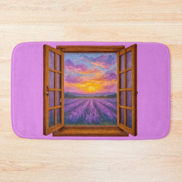 Item preview, Window to a Lavender Field at Sunset designed and sold by IraBum.