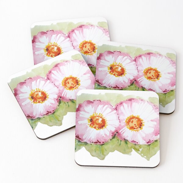 Item preview, Pink Flowers Watercolor designed and sold by Kara Draws.