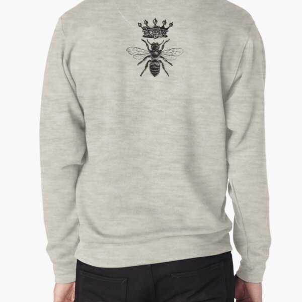 Queen Bee | Vintage Honey Bees | Black and White | Pullover Sweatshirt