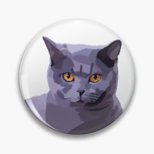 Item preview, Gray british shorthair cat designed and sold by LRM_ artz.