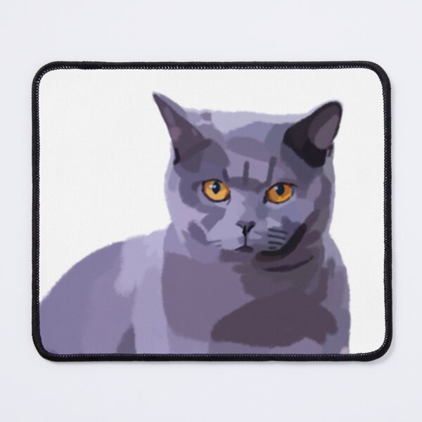 Item preview, Gray british shorthair cat designed and sold by LRM_ artz.