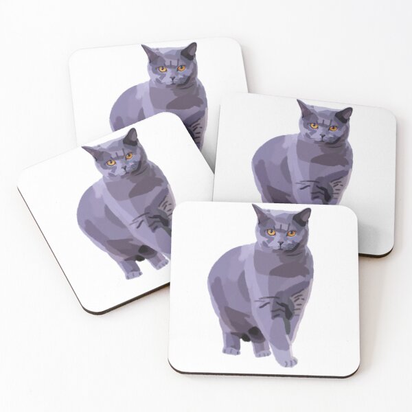 Item preview, Gray british shorthair cat designed and sold by LRM_ artz.