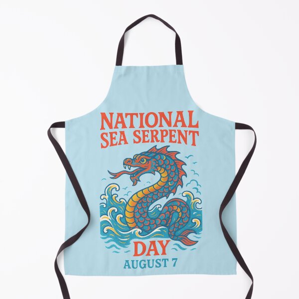 Item preview, National Sea Serpent Day | August 7th designed and sold by Jennifer Chiera.