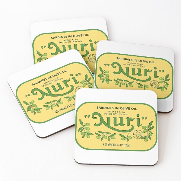 Item preview, Vintage Nuri Sardine Label Art – Portuguese Olive Oil Tin designed and sold by weirdfishes123.