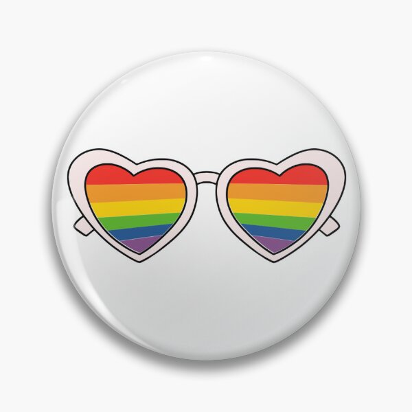 Item preview, Rainbow Heart Shaped Sunglasses  designed and sold by CaffeinatedSeer.