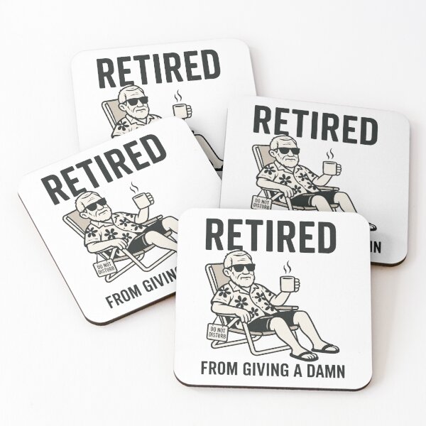 Item preview, Retired from giving a damn designed and sold by iZuDesign.