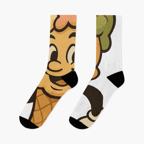 Item preview, Summer Coolness – Retro Ice Cream Cone Mascot designed and sold by KozbiDesign.