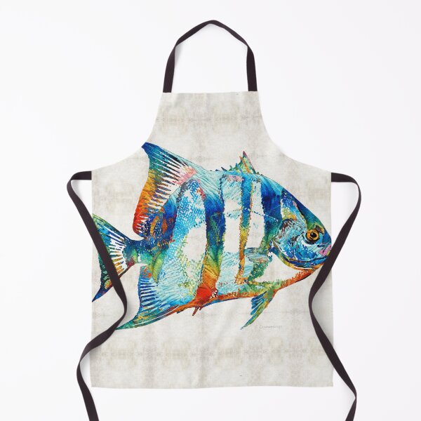 Item preview, Colorful Spadefish Fish Art designed and sold by Sharon Cummings Art.
