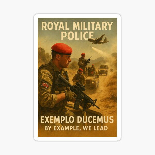Royal Military Police Exemplo Ducemus By Example, We Lead Sticker