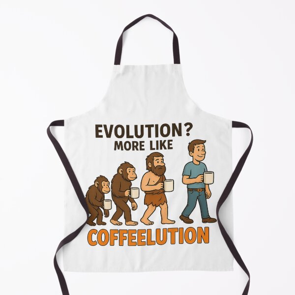 Item preview, Coffeelution: From Ape to Caffeine Addict designed and sold by QuirkWears.