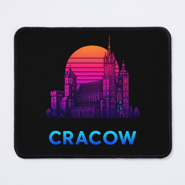 Item preview, Cracow Neon Skyline Collection: Futuristic City Lights designed and sold by Design_Your_Day.