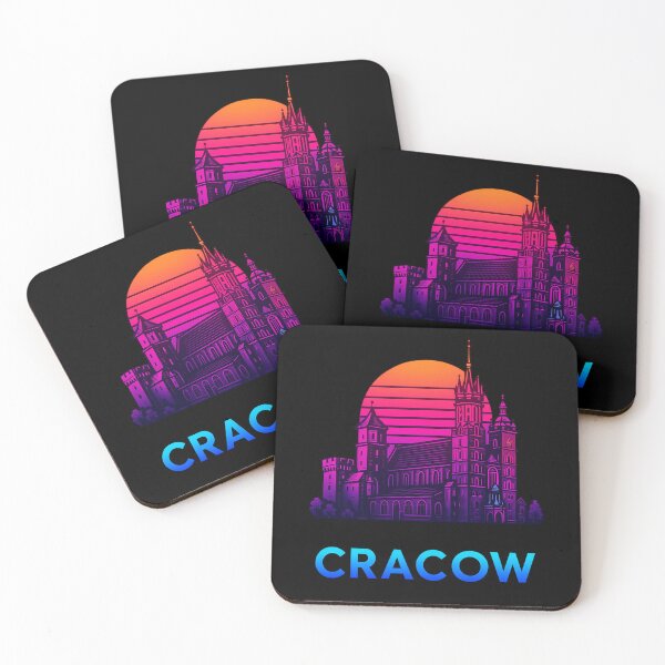 Item preview, Cracow Neon Skyline Collection: Futuristic City Lights designed and sold by Design_Your_Day.