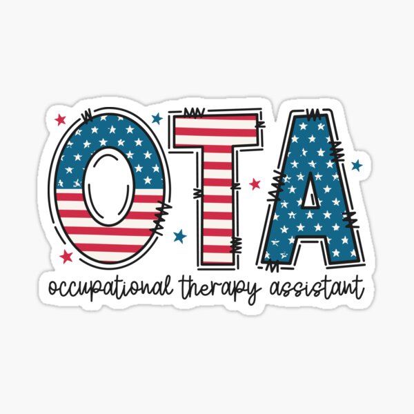 Artikel-Vorschau von Ergotherapieassistent 4. Juli, patriotischer OTA-Unabhängigkeitstag, designt und verkauft von BestAesthetics1.