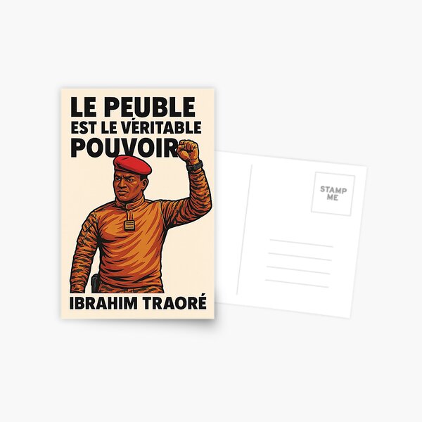 Aperçu de l'œuvre La Force du Peuple – Ibrahim Traoré créée et vendue par ArtistrySky.