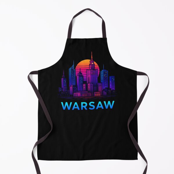Item preview, Warsaw Neon Skyline Collection: Futuristic City Lights designed and sold by Design_Your_Day.