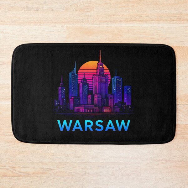 Item preview, Warsaw Neon Skyline Collection: Futuristic City Lights designed and sold by Design_Your_Day.