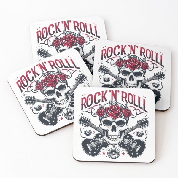 Item preview, Rock 'n' Roll Skull – Roses, Guitars and Eternal Music designed and sold by R-market.