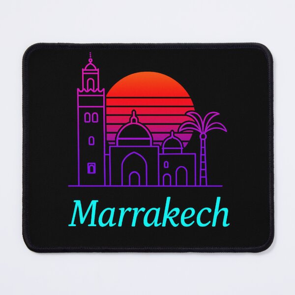 Item preview, Marrakech Neon Skyline Collection: Futuristic City Lights designed and sold by Design_Your_Day.