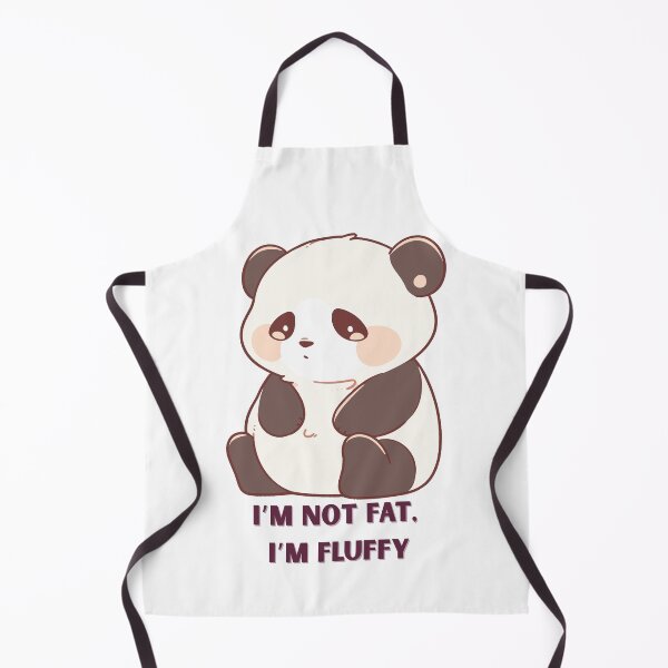 Item preview, I’m Not Fat, I’m Fluffy – Cute Panda Confidence Tee designed and sold by Zezeshop1.