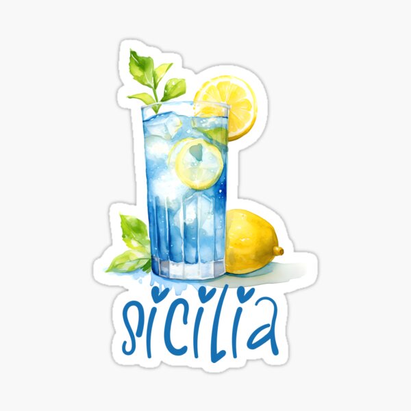 Item preview, Sicilia Love – Italian Lemonade Watercolor Design designed and sold by EmeraldeaArt.