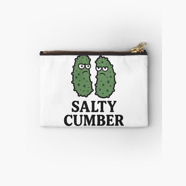Item preview, Salty Cumber – Funny Grumpy Pickle Pun Design designed and sold by Kesterton.