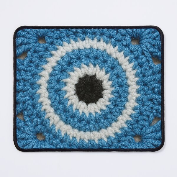 Item preview, Crochet Evil Eye Granny Square designed and sold by LucyGraphics.