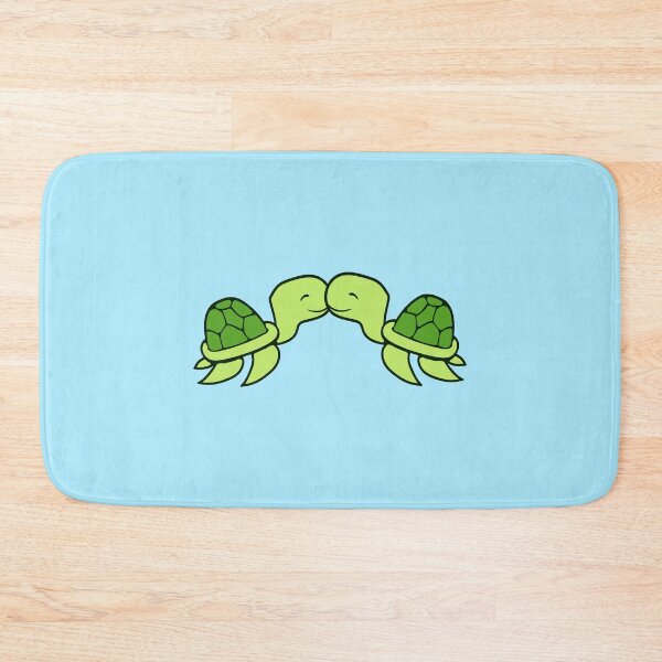 Item preview, 2 Cute Water Turtles Kissing Couple Love Valentine's Day designed and sold by shirt-o-mat.