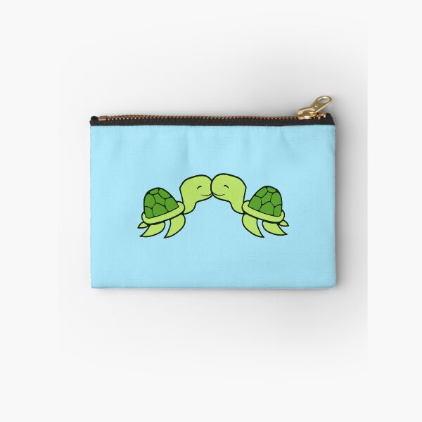 Item preview, 2 Cute Water Turtles Kissing Couple Love Valentine's Day designed and sold by shirt-o-mat.