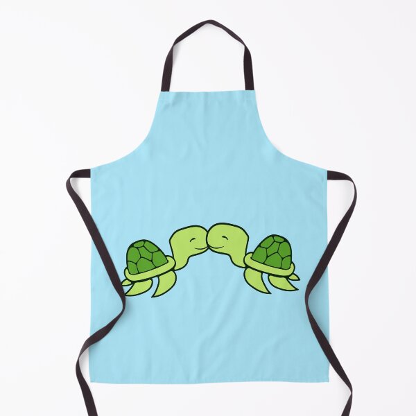 Item preview, 2 Cute Water Turtles Kissing Couple Love Valentine's Day designed and sold by shirt-o-mat.