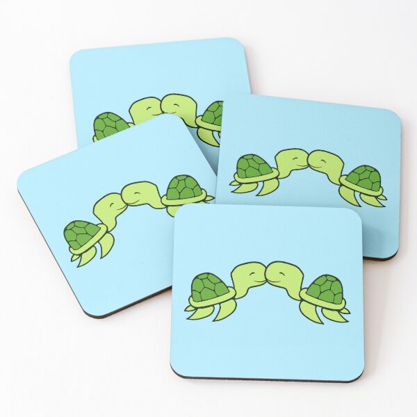 Item preview, 2 Cute Water Turtles Kissing Couple Love Valentine's Day designed and sold by shirt-o-mat.