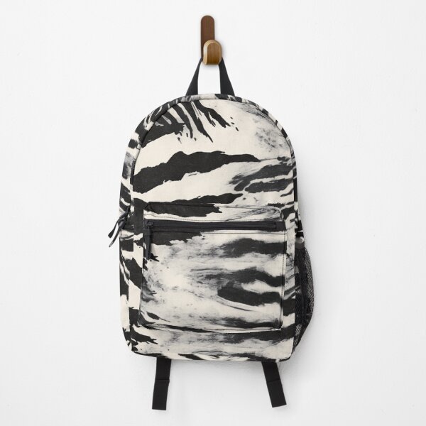 Item preview, Abstract Zebra Stripe Pattern Modern Black and Beige Animal designed and sold by trajeado14.