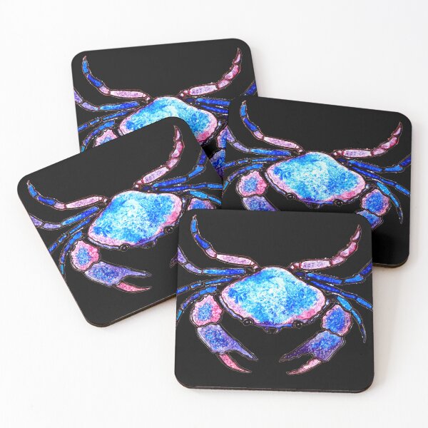 Item preview, Blue Crab on Black designed and sold by Linda Callaghan.